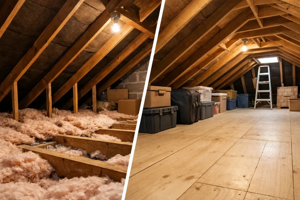Loft Boarding Before and After: What Changes?