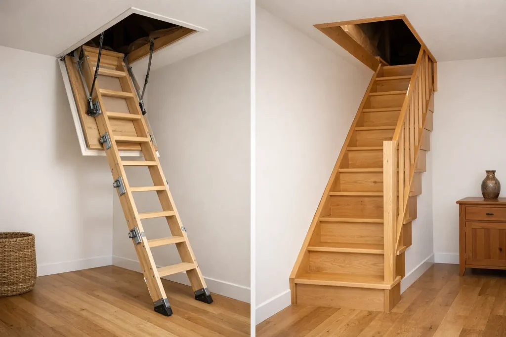 Loft Hatch Ladder vs Loft Stairs: Which Suits You?