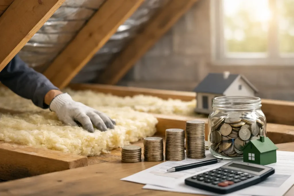 Loft Insulation Savings Example Explained